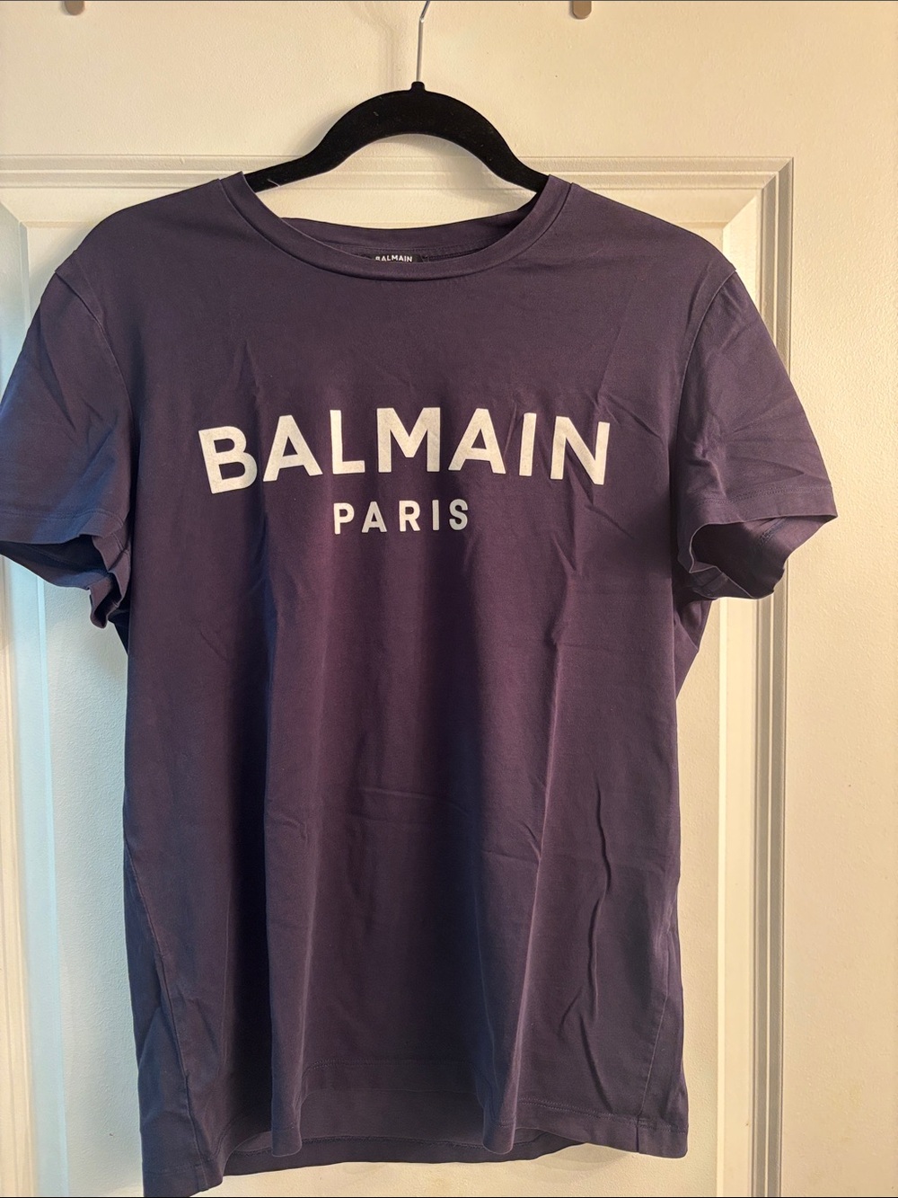 Balmain Purple Logo Tee